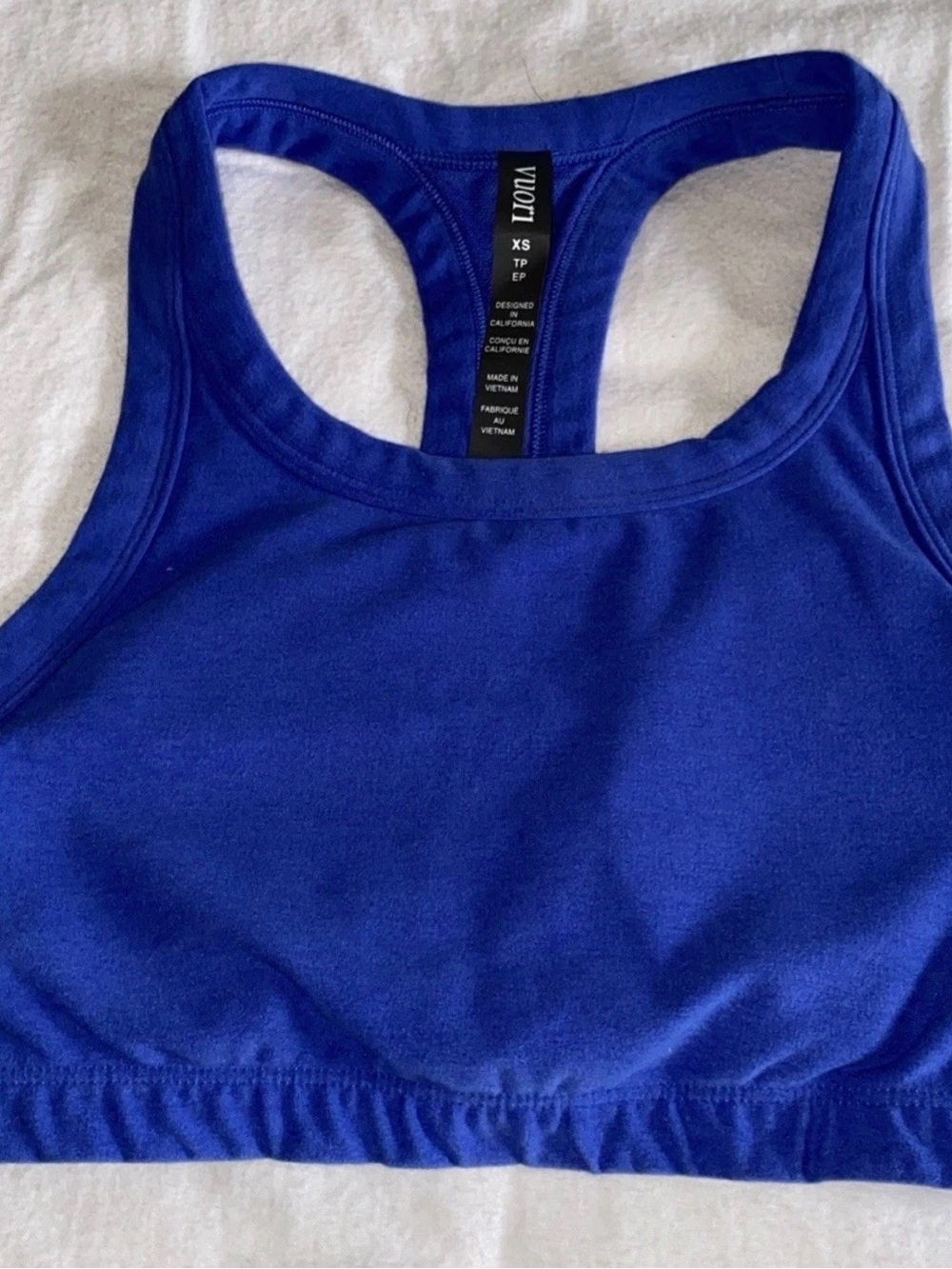 Vuori Cobalt Blue Racerback Sports Bra - Small - J9 - Picture 11 of 11
